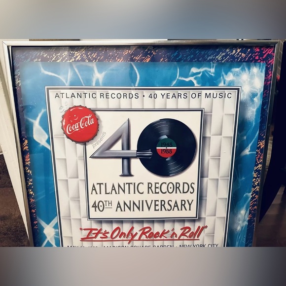 Original Atlantic Records 40th Anniversary Concert Poster - May 14, 1988 - Picture 2 of 10